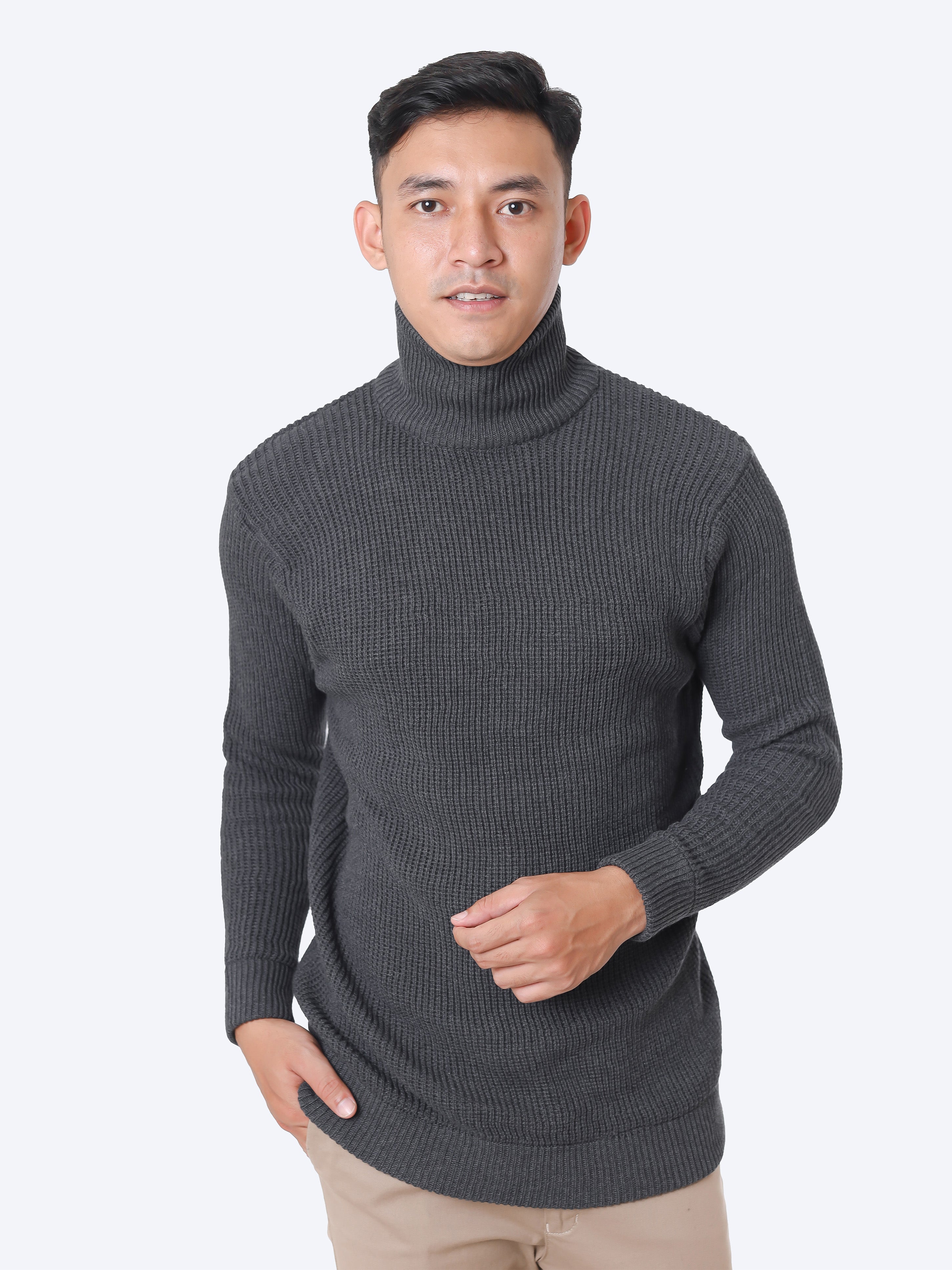 Cord-Turtleneck-Knitwear-Gomuda