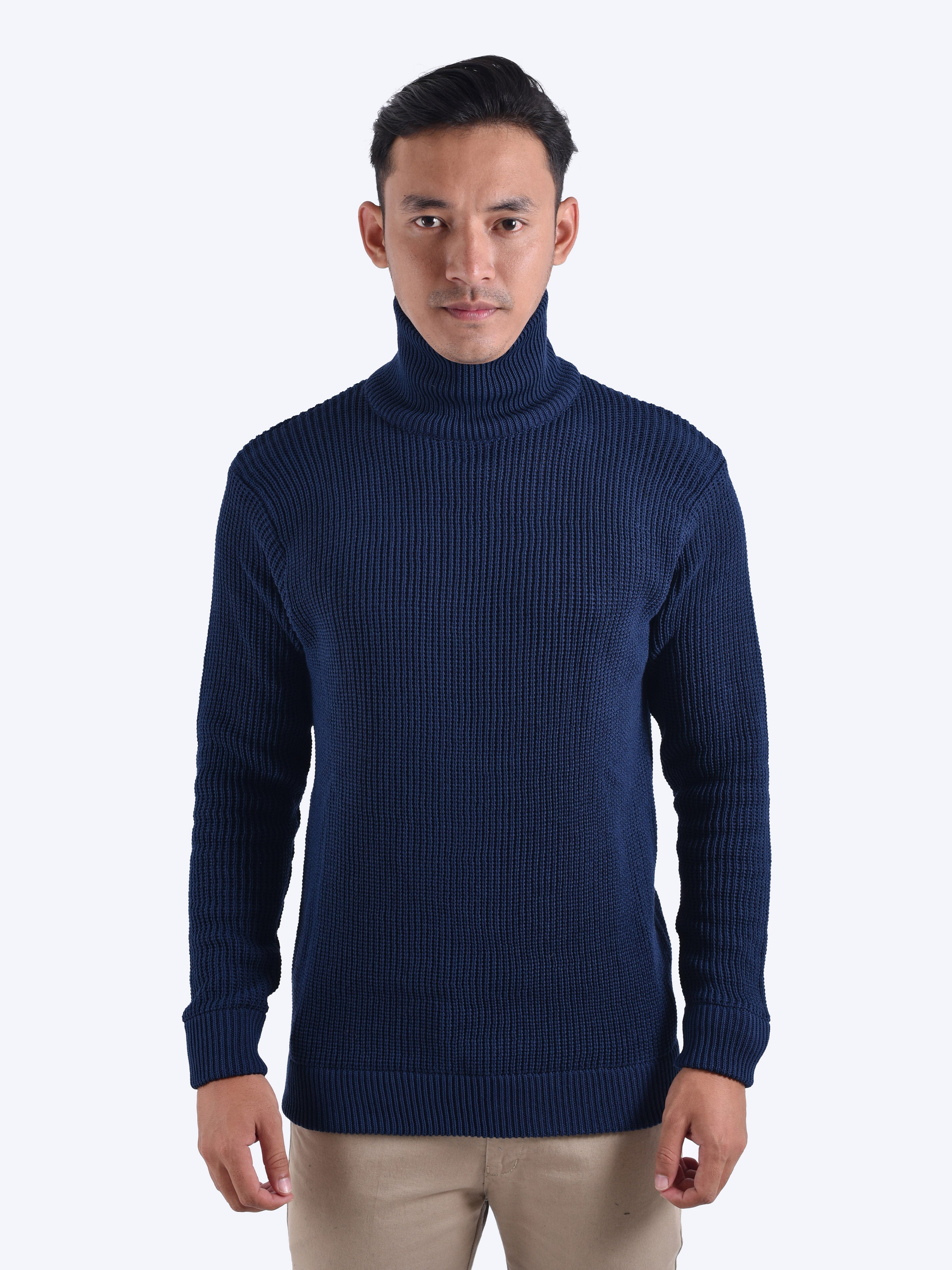 Cord-Turtleneck-Knitwear-Gomuda
