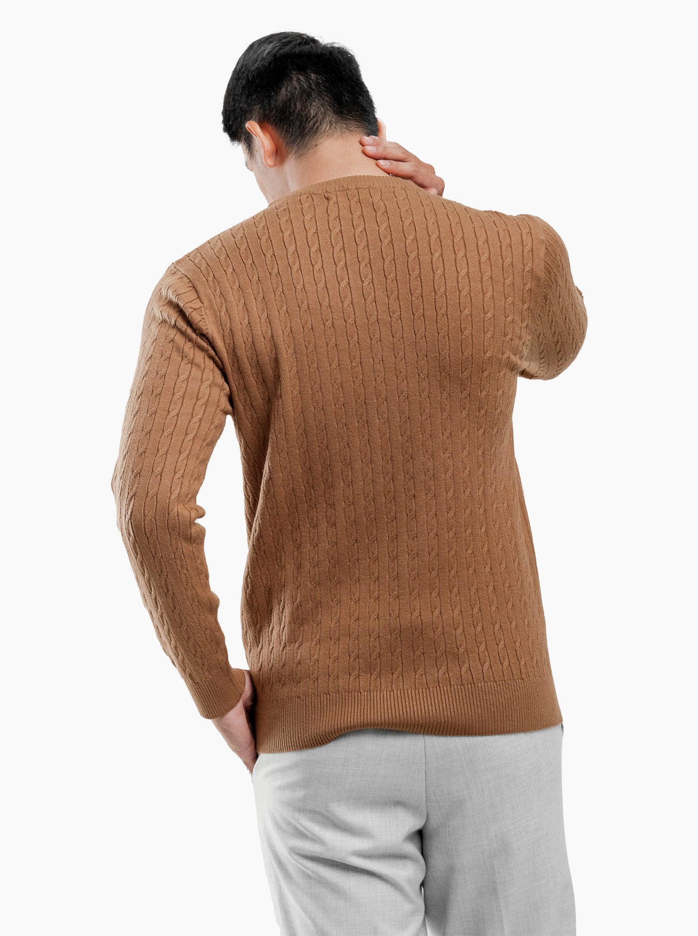 Cable-Crewneck-Knitwear-Gomuda