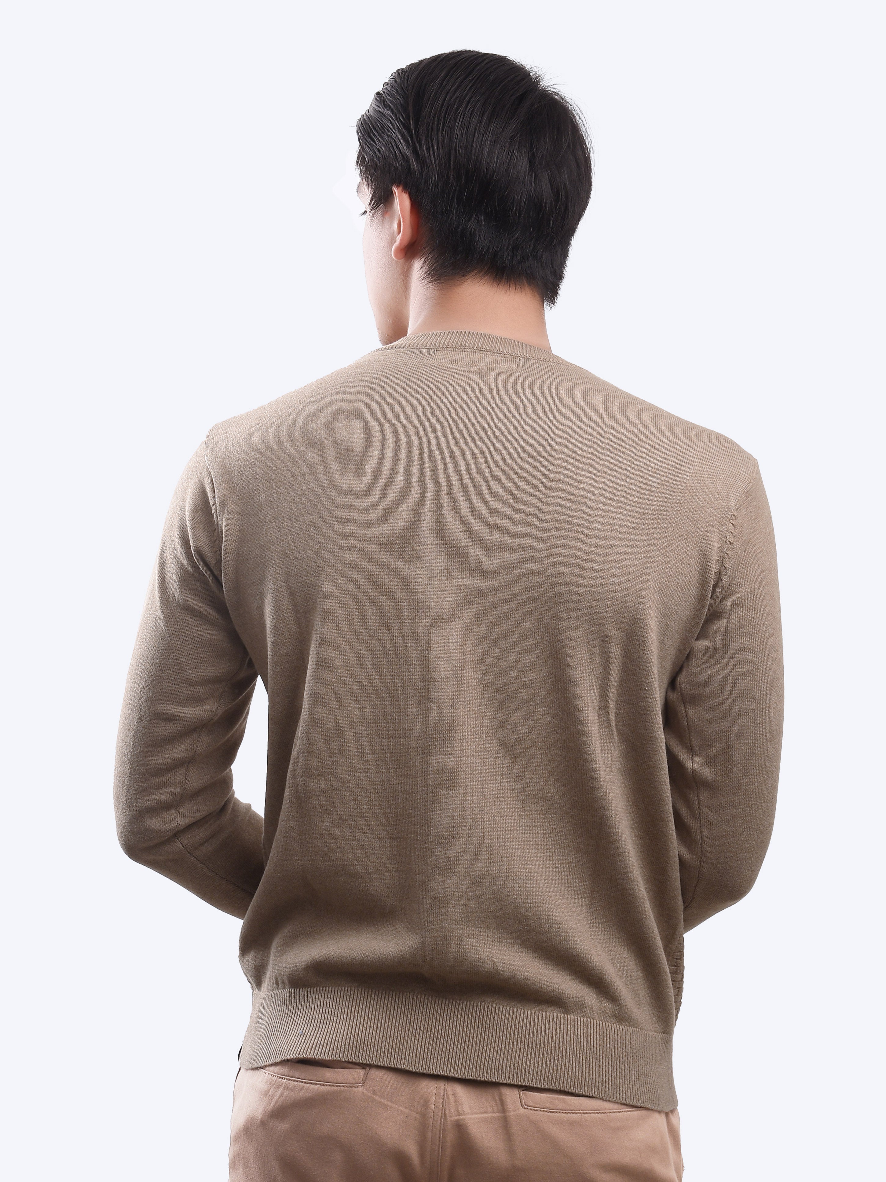 Gomuda Crewneck Mats Khaki Knitwear