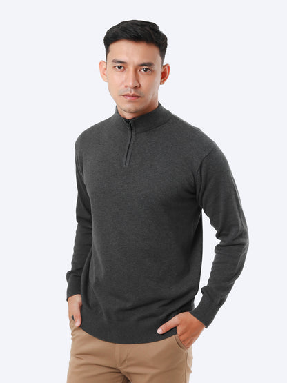 Mockneck Zip Knitwear