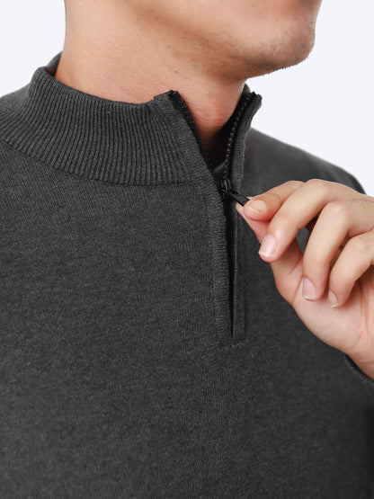 Mockneck Zip Knitwear