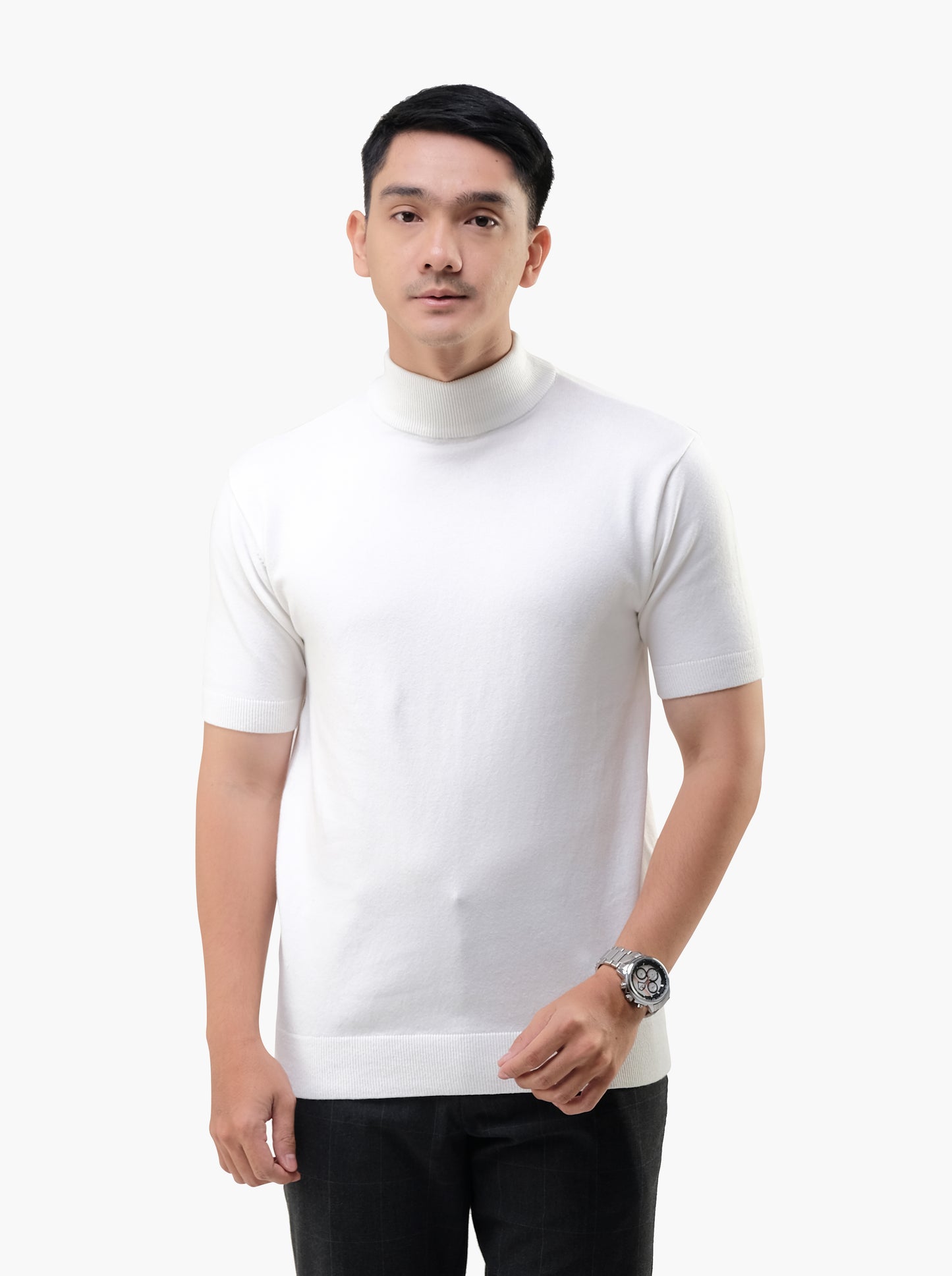 Mockneck Short Sleeve Knitwear