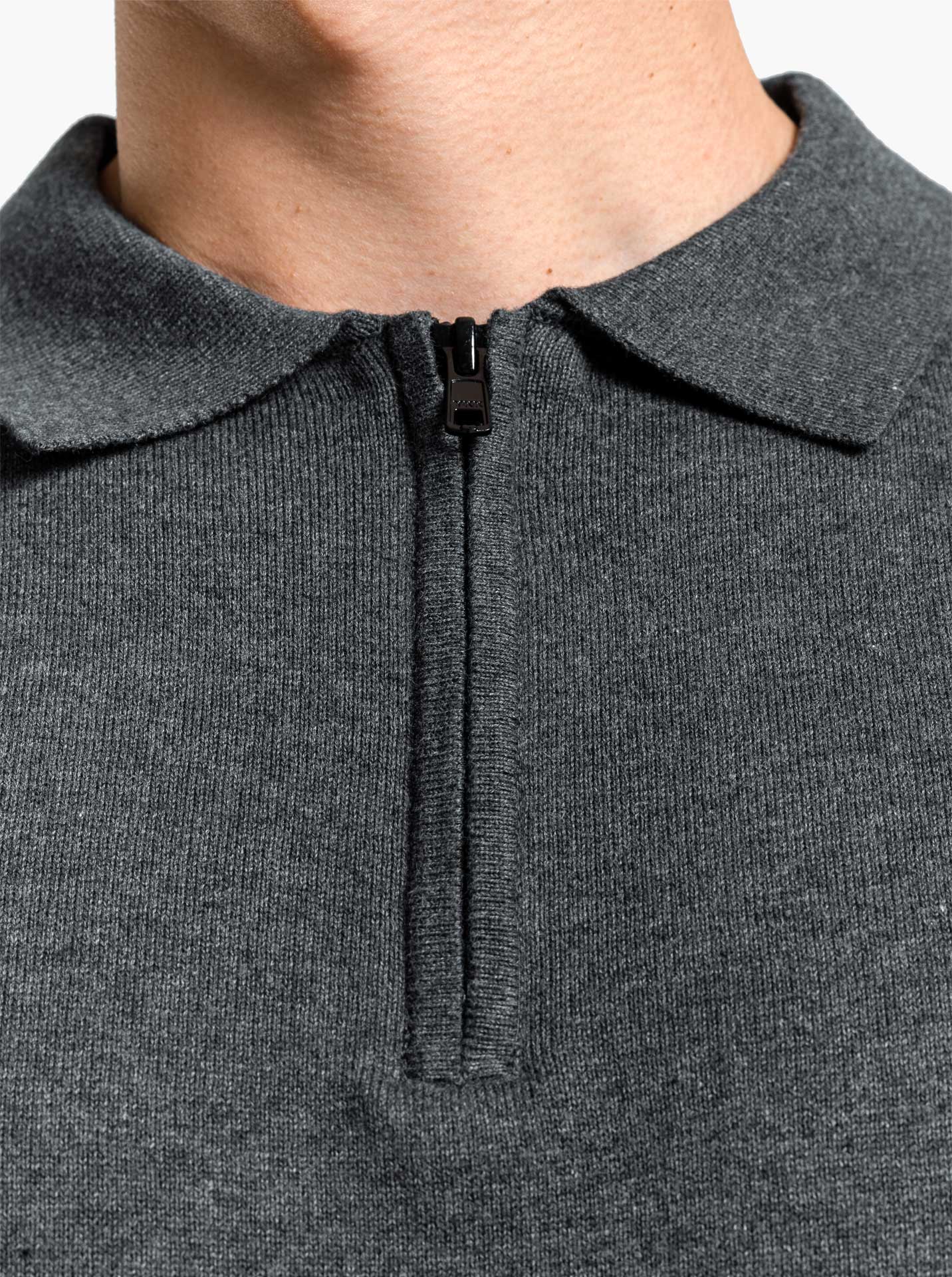 Polo-Zip-Neck-Long-Sleeve-Knitwear-Gomuda