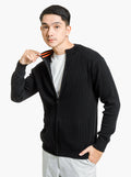 Sporty-Ribbed-Full-Zip-Neck-Knitwear-Gomuda