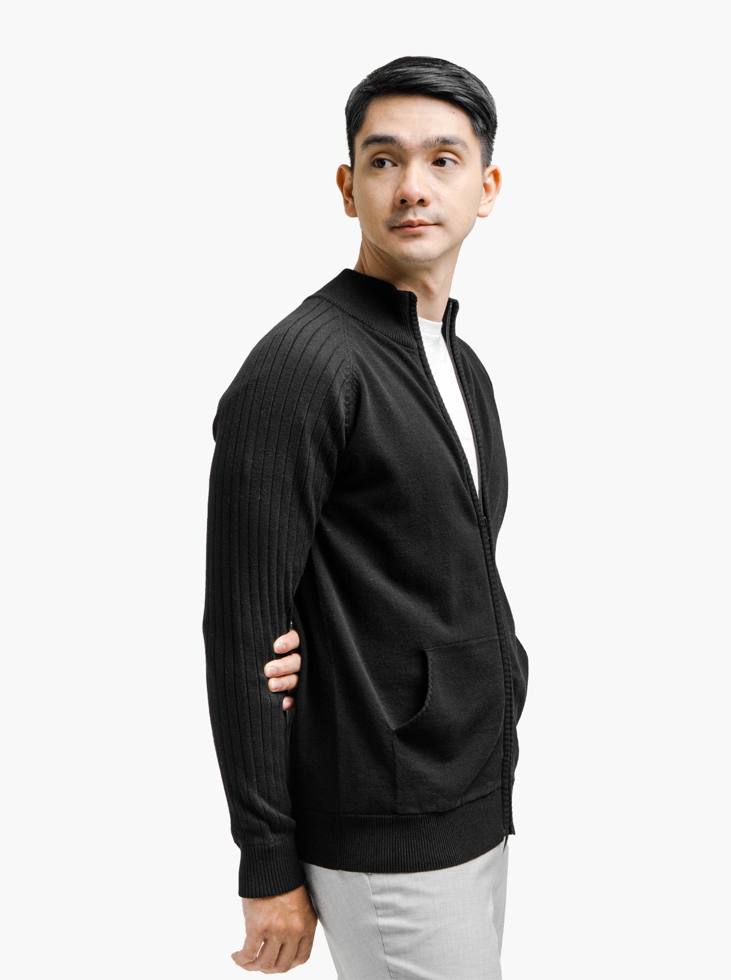 Sporty-Full-Zip-Knitwear-Gomuda