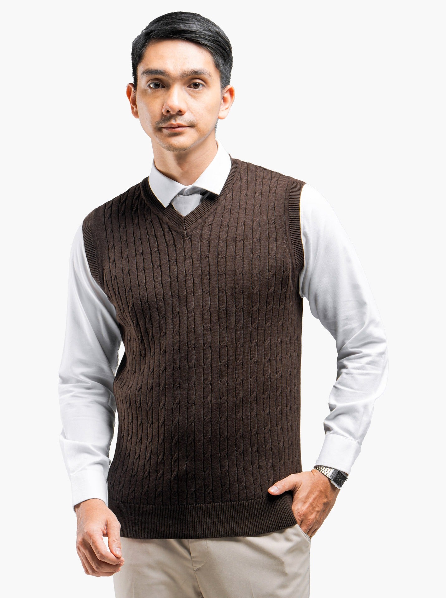 Cable Vest Knitwear