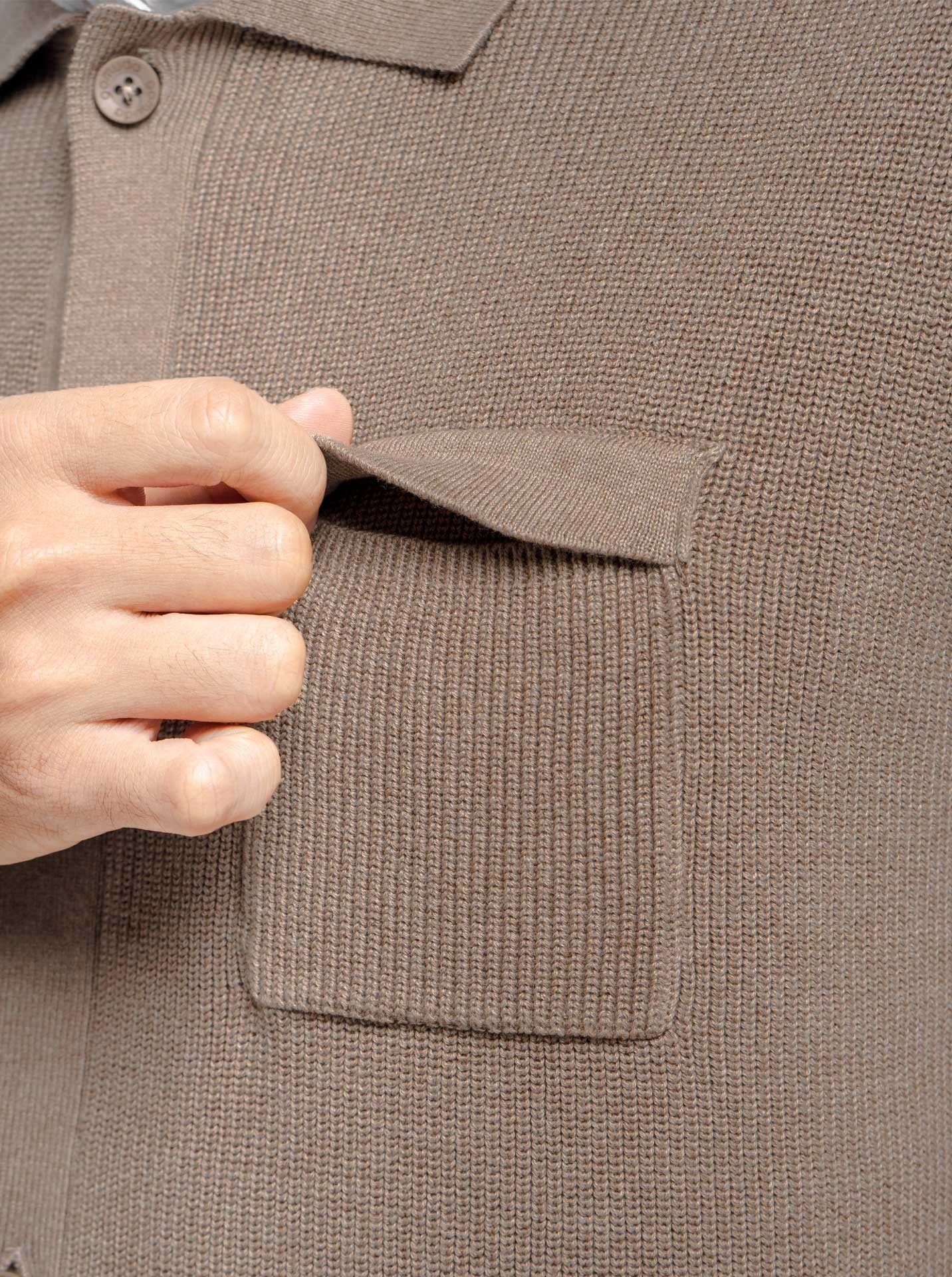 Cord Button Vest Knitwear