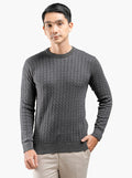 Grey Einkorn Crewneck Knitwear