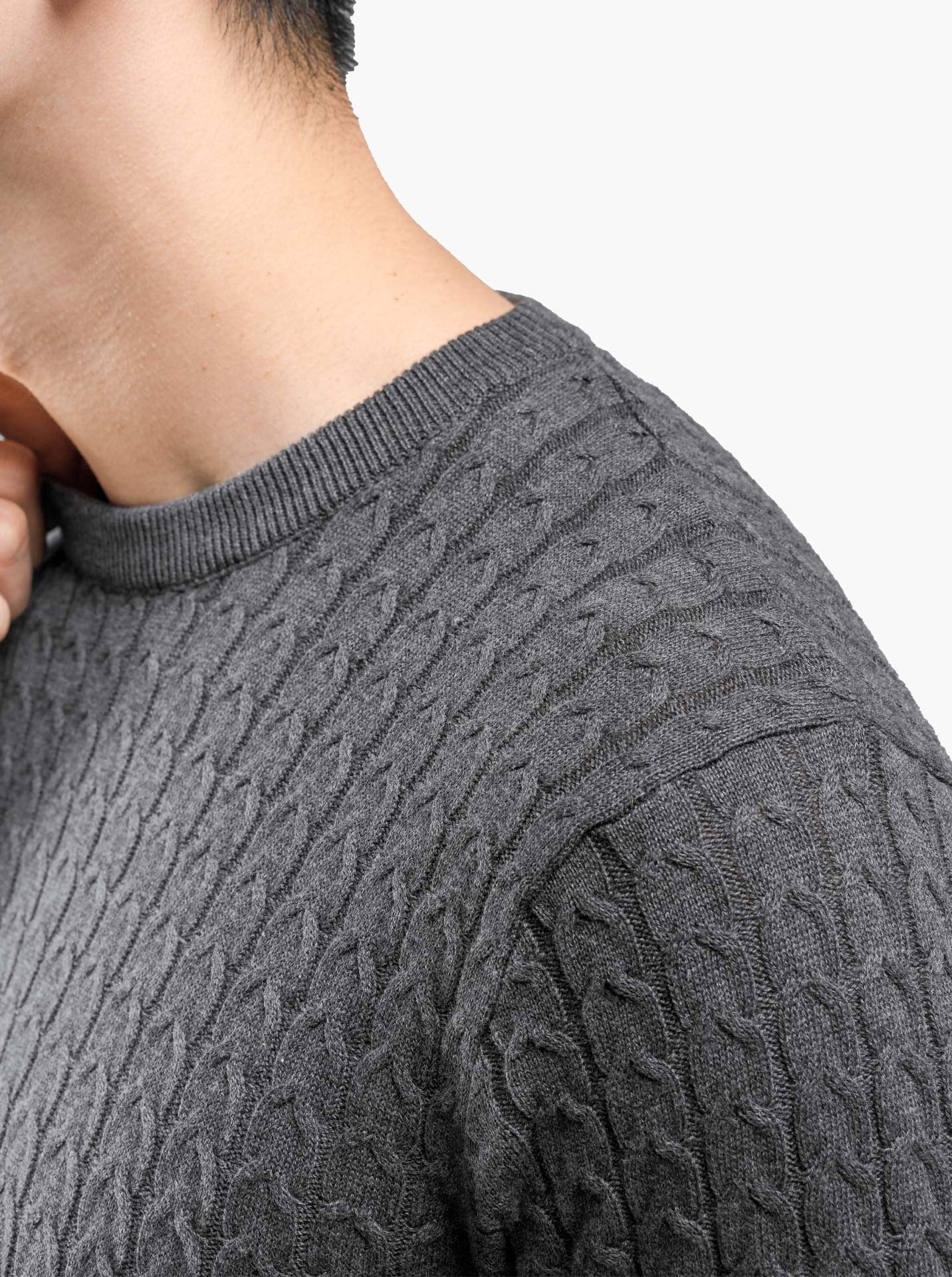 Grey Einkorn Crewneck Knitwear