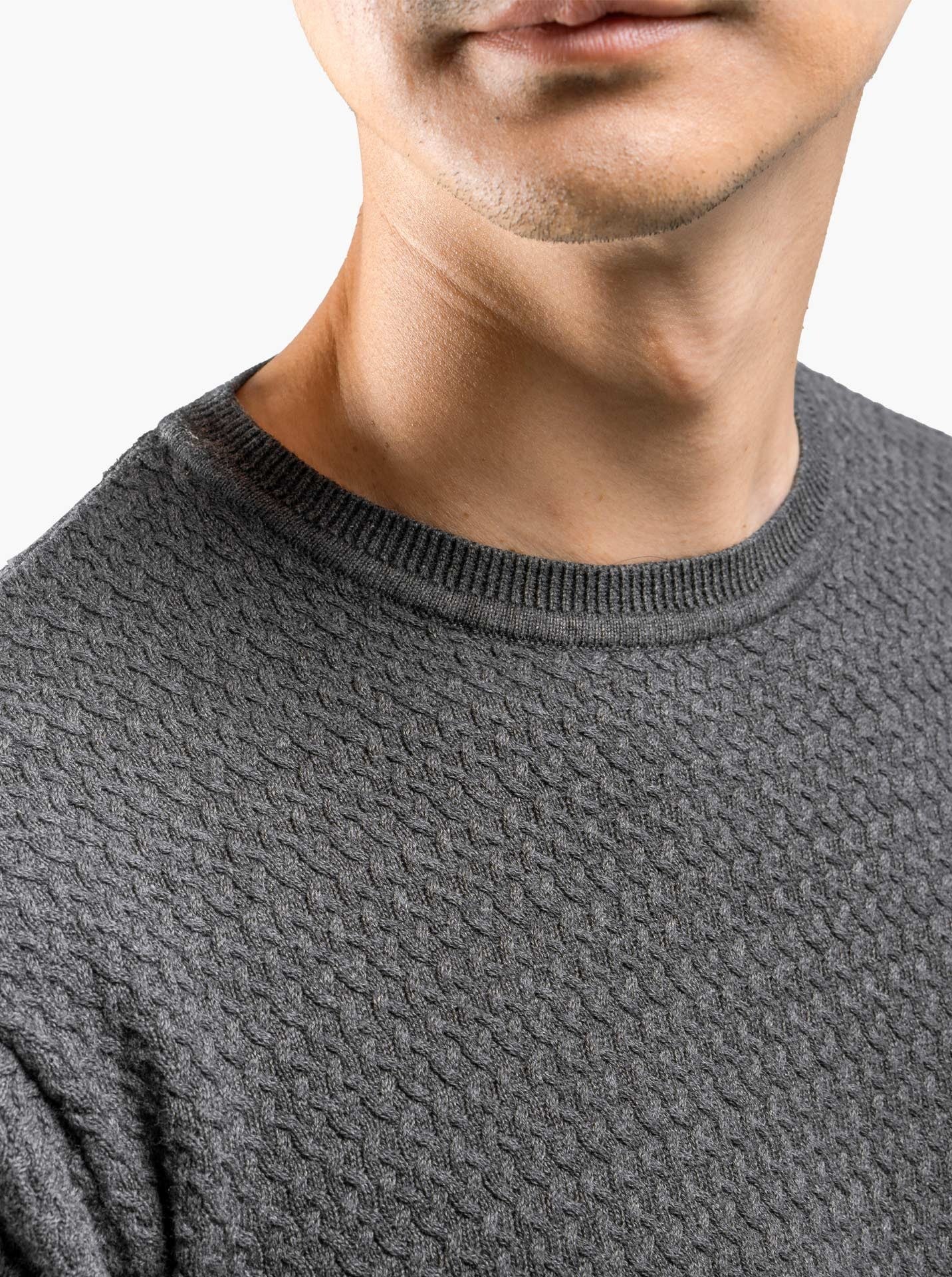 Grey Lambda Crewneck Knitwear