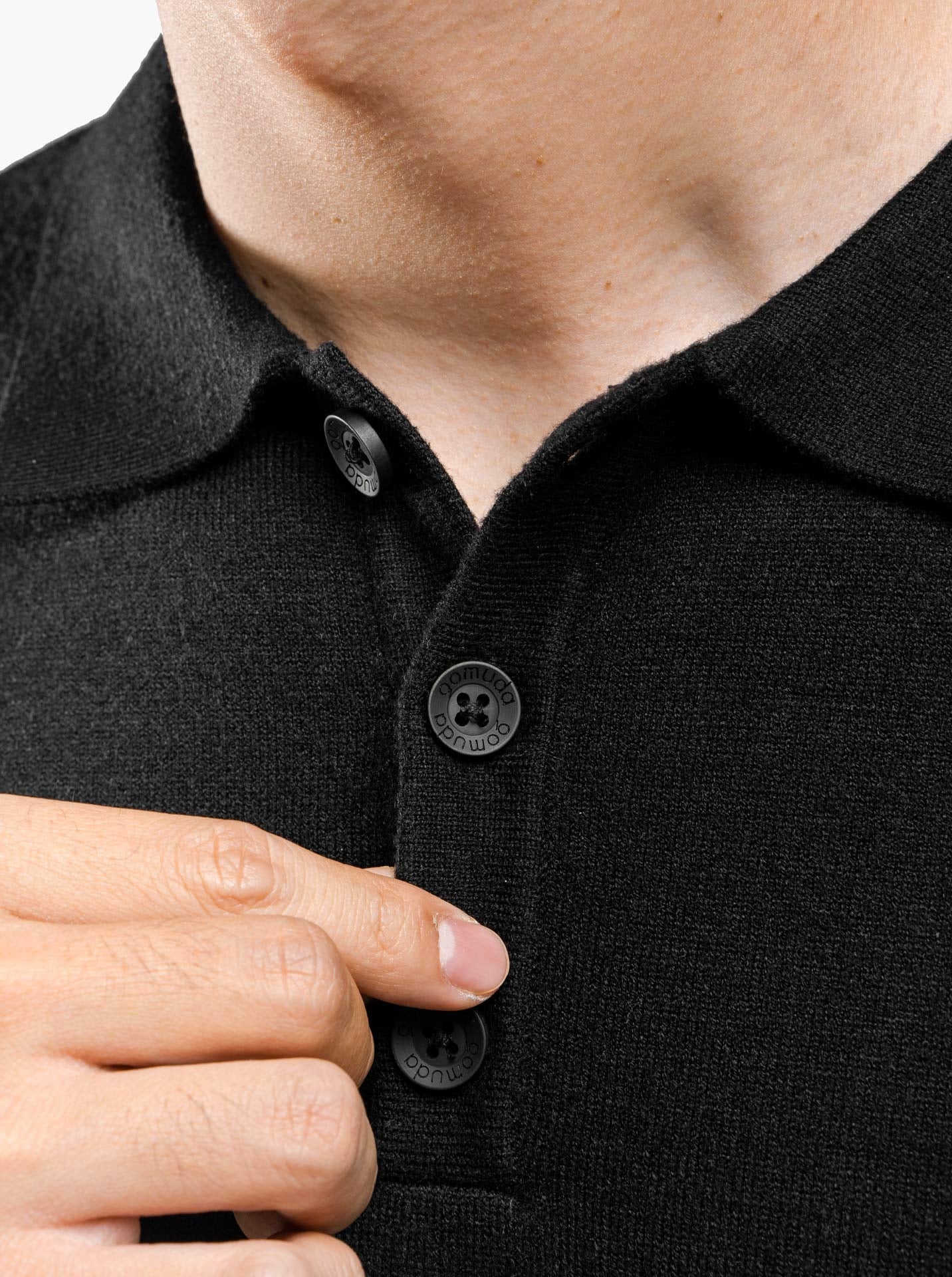 Viscose Boxy Polo Stripe Knitwear