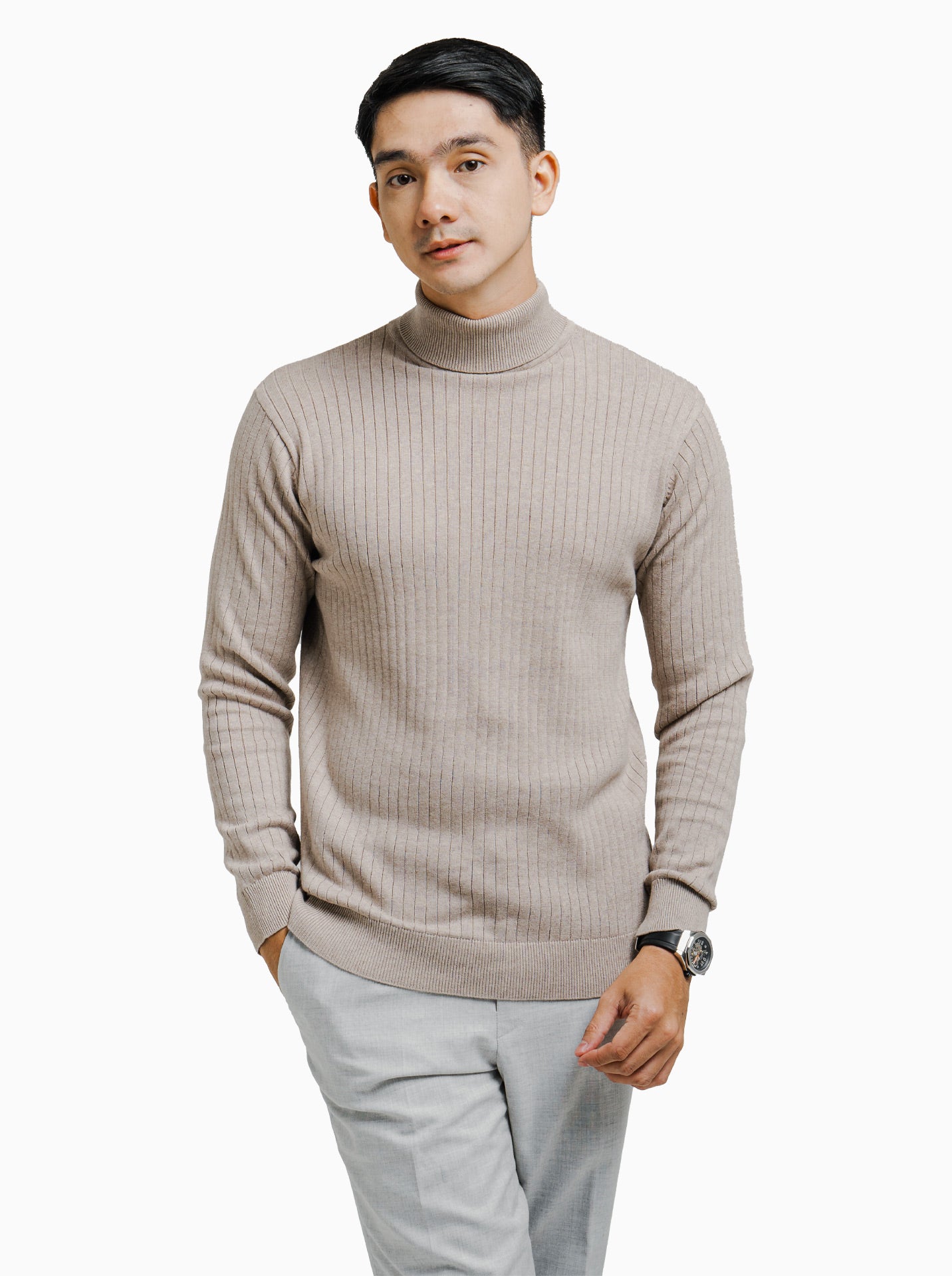 Slimfit-Ribbed-Roll-Neck-Knitwear-Gomuda