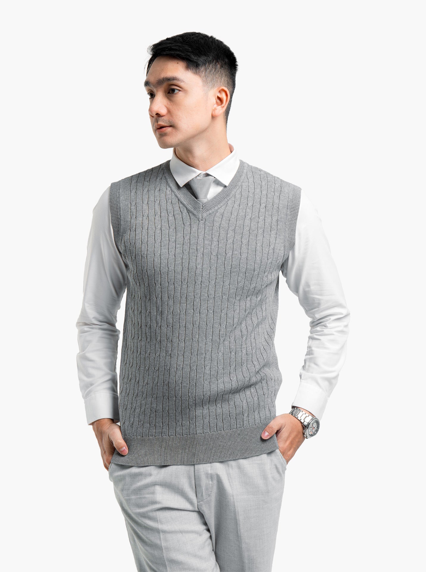 Cable Vest Knitwear