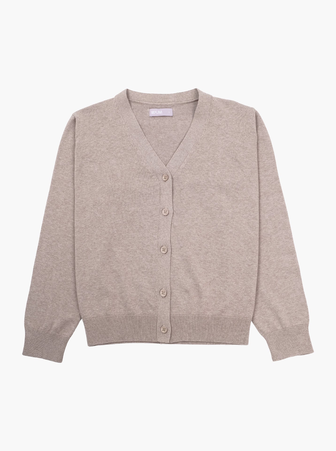 Earth Tone Women's Oversized V-Neck Cardigan Sweater