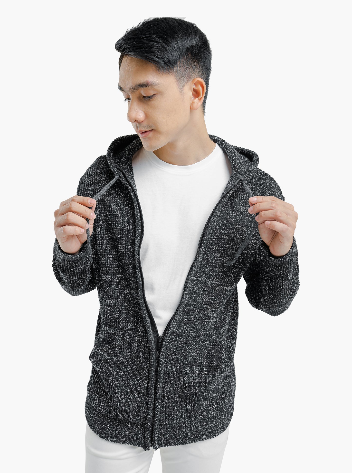 Hoodie Full Zip Knitwear