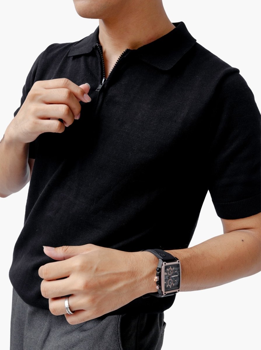 Polo-Zip-Neck-Knitwear-Gomuda