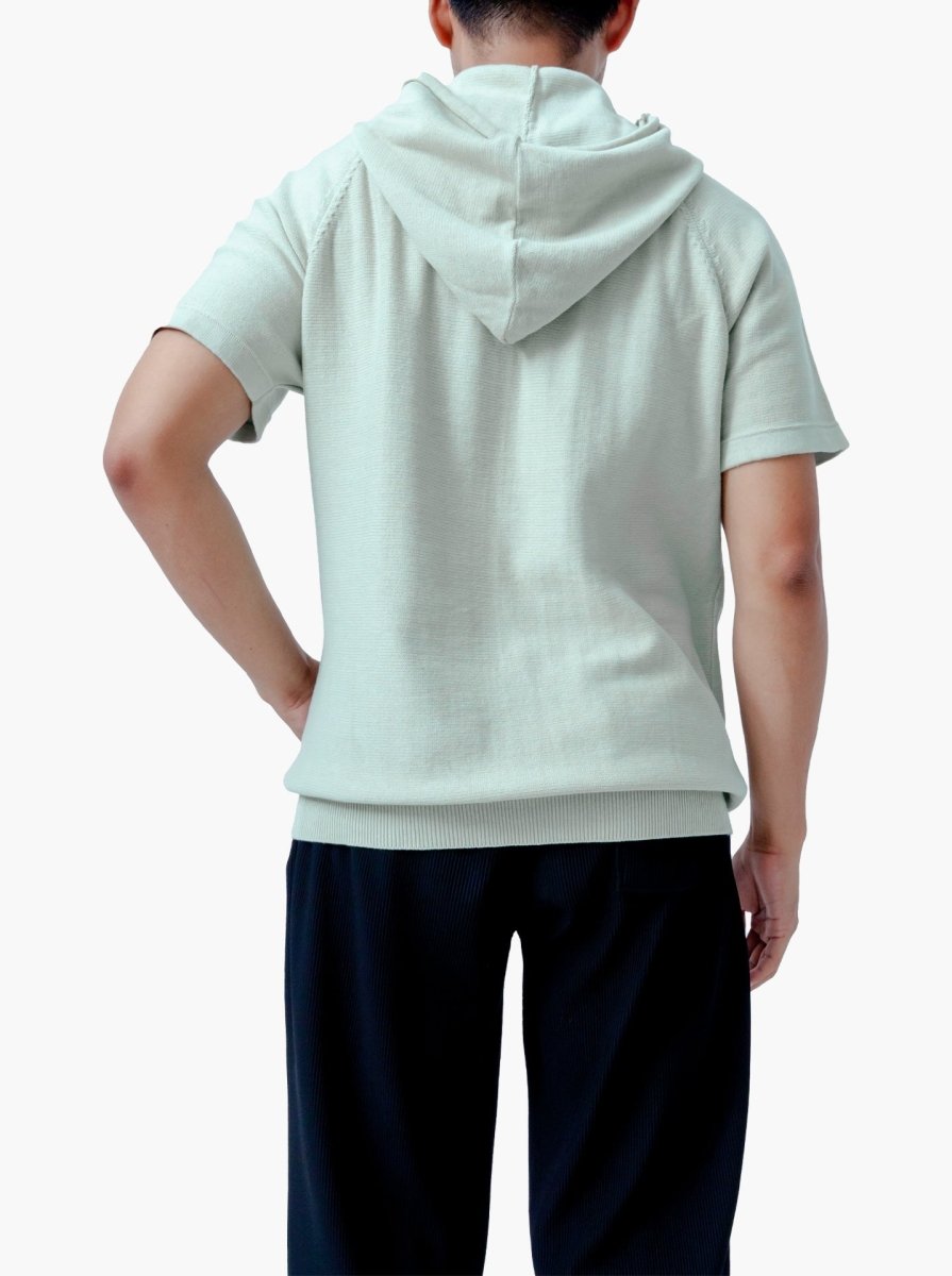 Hoodie-Raw-Short-Sleeve-Knitwear-Gomuda