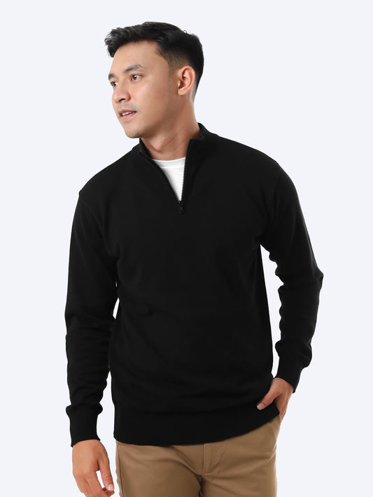 Mockneck Zip Knitwear - Gomuda